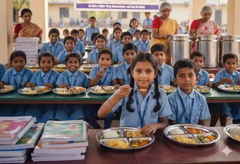 Mid-Day Meals and Learning Materials
