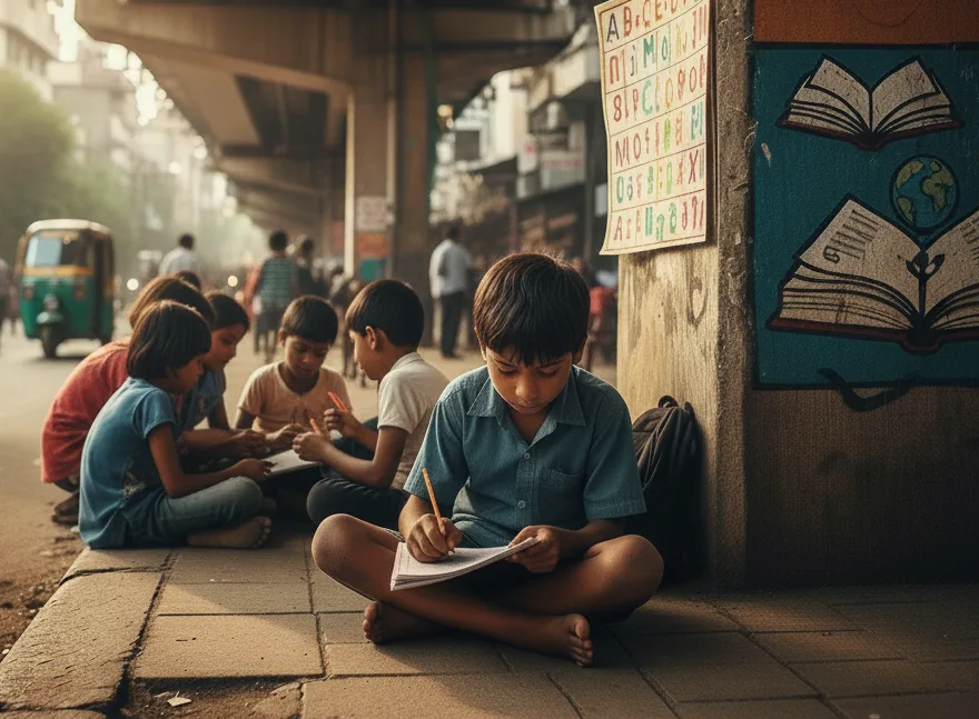 education for poor children in India