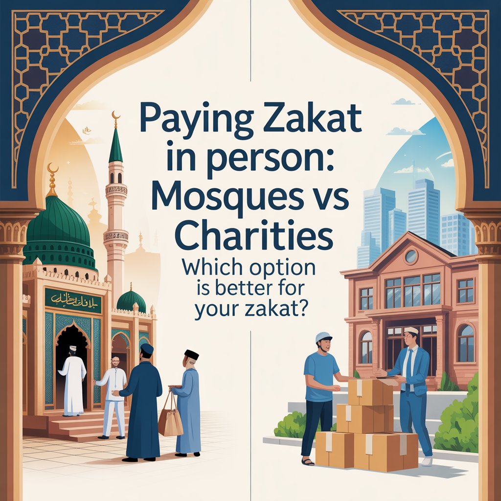 Paying zakat in person