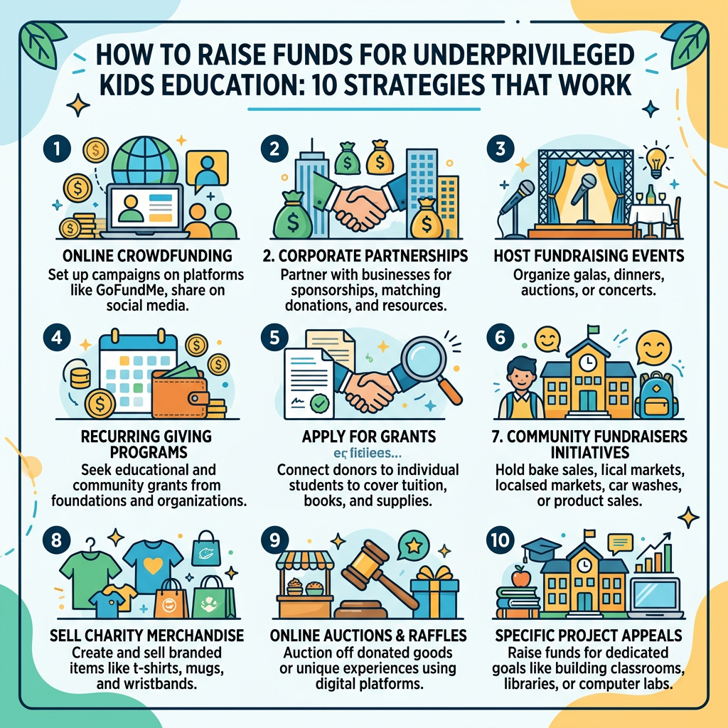 Funds for Underprivileged Kids Education