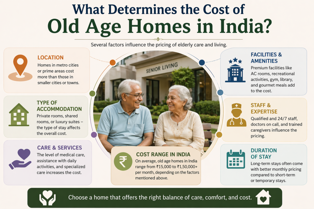 Cost of Old Age Homes in India