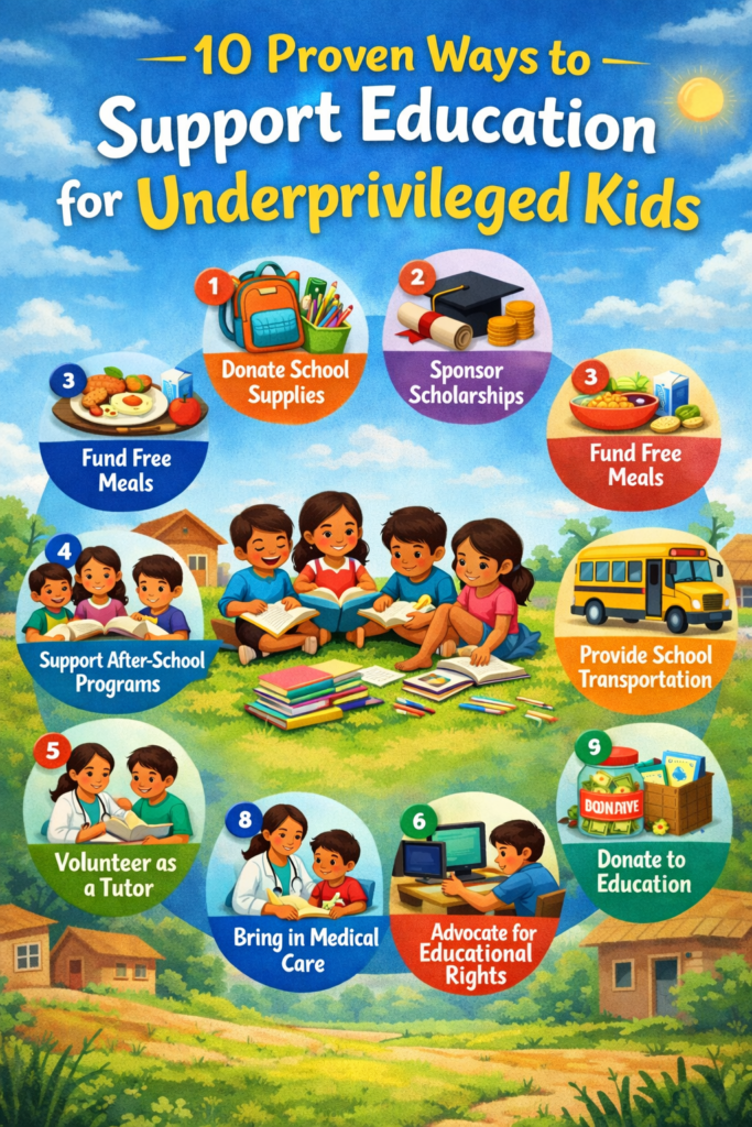 Education for Underprivileged Kids